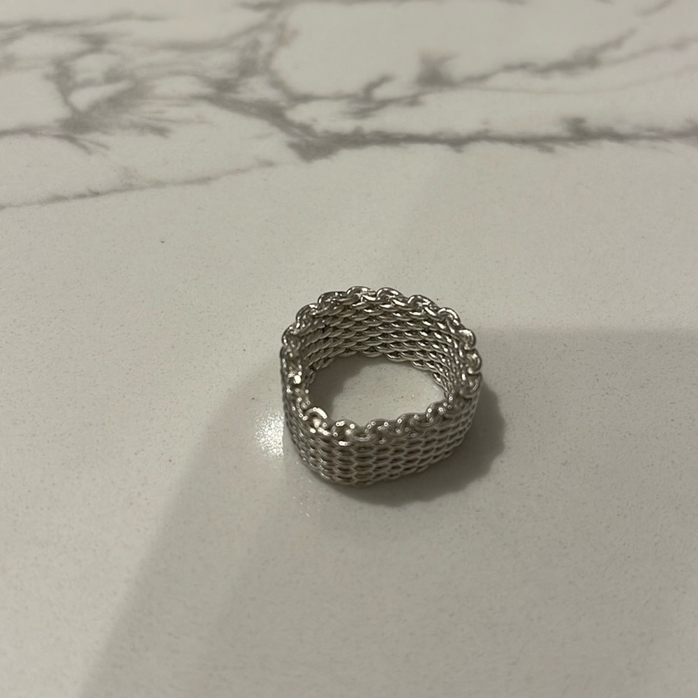 Tiffany mess ring size 7 excellent condition